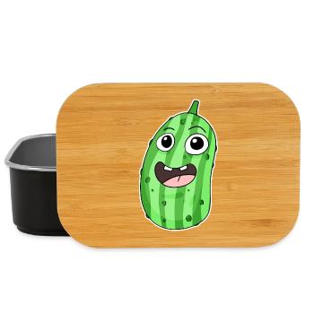 Gurke Motiv - Lunch Box - Schwarz - Vorne