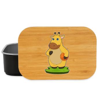 Giraffe Basketballspieler Basketball - Lunch Box - Schwarz - Vorne