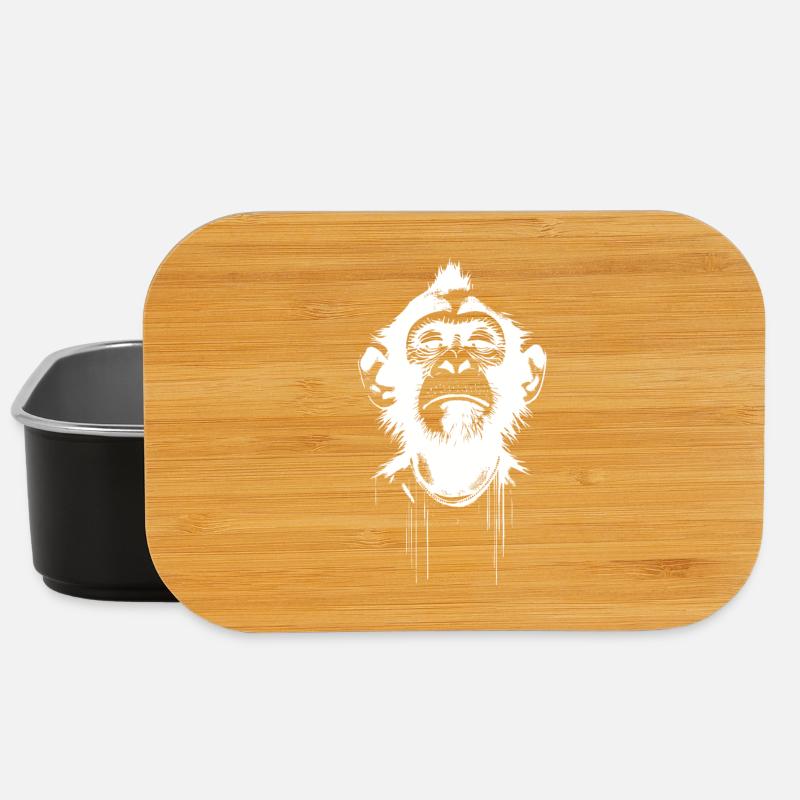 Monkey President - Lunch Box - Schwarz