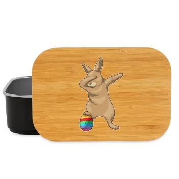 Danse hip-hop de Pâques Bunny - Boîte à goûter - noir - Devant