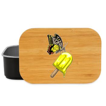 Butterfly Popsicles - Lunch Box - black - Front