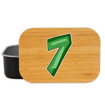 Zahl 7 Nummer - Lunch Box - Schwarz - Vorne