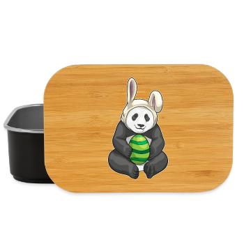 Oreilles de lapin de Pâques panda - Boîte à goûter - noir - Devant
