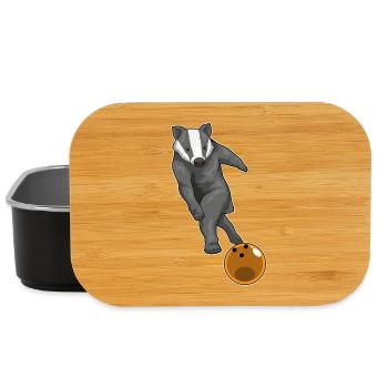 Badger Boule de bowling - Boîte à goûter - noir - Devant
