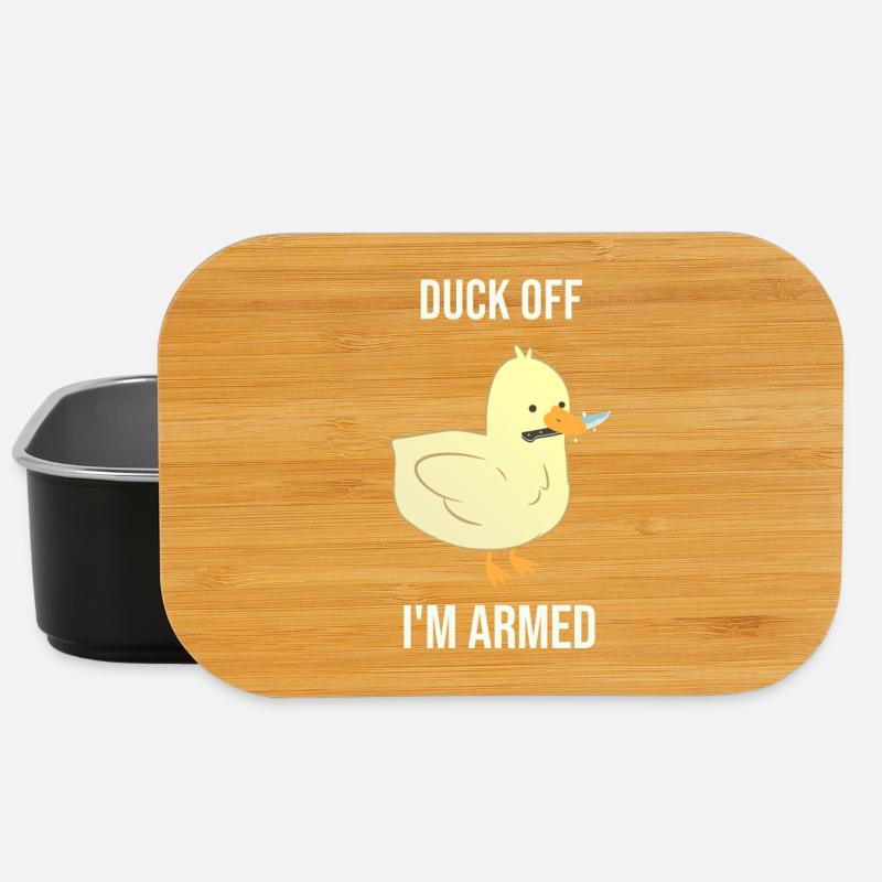 Duck dich weg, ich bin bewaffnet - Lunch Box - Schwarz