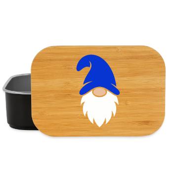 Blue Bearded Gnome Charm - Lunch Box - black - Front