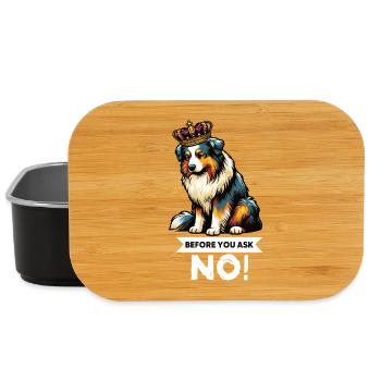 Before You Ask Australian Shepherd Aussie Aussies - Lunch Box - black - Front