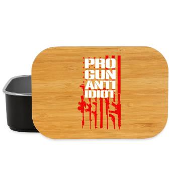 Pro-guns, anti-idiot - Lunch Box - black - Front