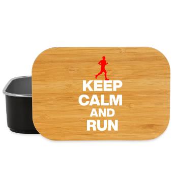 KEEP CALM AND RUN! FOR JOGGERS AND MARATHONERS sw - Lunch Box - black - Front