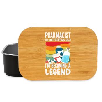 Retro Won't Get Old Legend Pharmacist Pharmacy - Lunch Box - black - Front