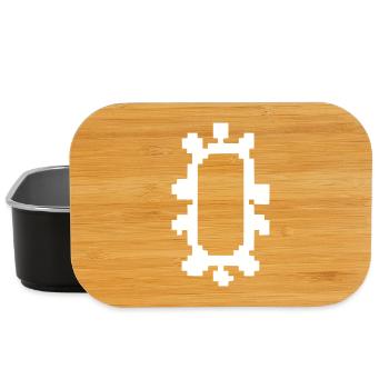 Pill Capsule Pixel Art Medicine - Lunch Box - black - Front