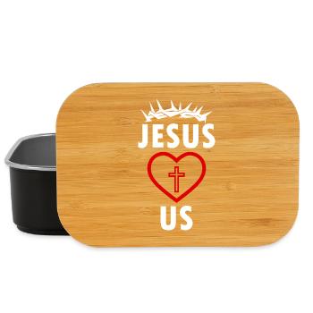 JÉSUS NOUS AIME - Boîte à goûter - noir - Devant