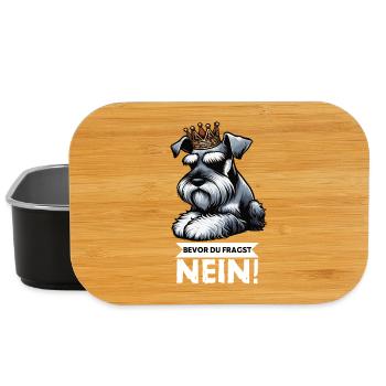 Avant que vous ne demandiez Pas de Schnauzer Géant - Boîte à goûter - noir - Devant