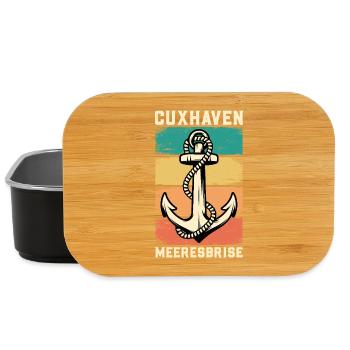 Nordsee Urlaub CUXHAVEN MEERESBRISE Lustig - Lunch Box - Schwarz - Vorne