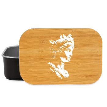 Ancient Greek Goddess – Black & White Art - Lunch Box - black - Front