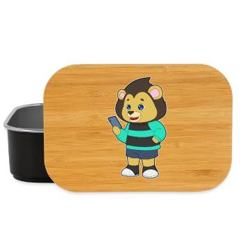 Lion Smartphone - Lunch Box - black - Front