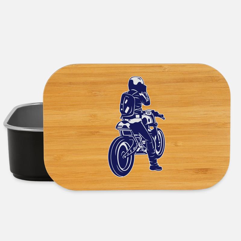 motorcycle - Lunch Box - black