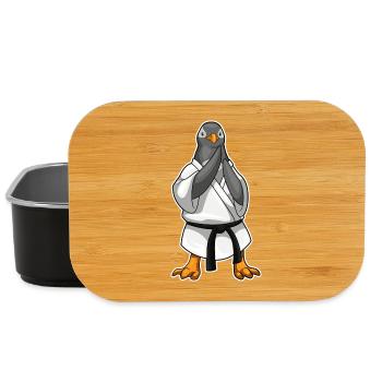 Pinguin Karate Kampfsport - Lunch Box - Schwarz - Vorne