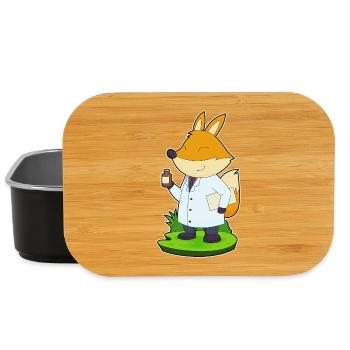 Fox Doctor Medicine - Lunch Box - black - Front