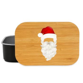 Père Noël Père Noël Barbe et chapeau - Boîte à goûter - noir - Devant