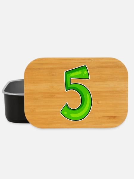 Numéro 5 Numéro Vert - Boîte à goûter - noir