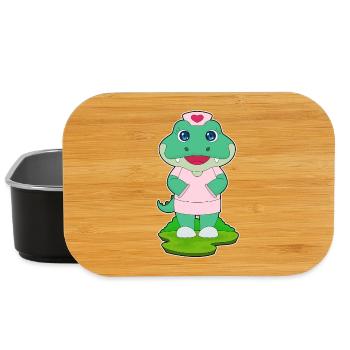 Infirmière crocodile - Boîte à goûter - noir - Devant