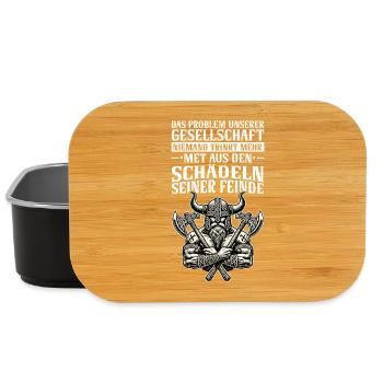 Wikinger Nordische Mythologie Götter - Lunch Box - Schwarz - Vorne