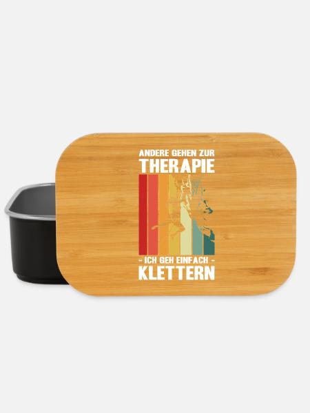 Bouldern Geschenke Klettern Kletterer Boulderer - Lunch Box - Schwarz