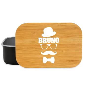 Vorname Bruno - Lunch Box - Schwarz - Vorne