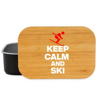 RESTEZ CALMES ET SKIEZ ! POUR LES PENTES ET LES HUTTES Fun w - Boîte à goûter - noir - Devant