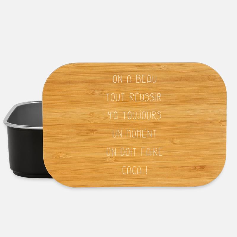 Réussite blanc - Boîte à goûter - noir