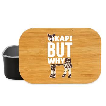 Okapi-liebhaber Okapi-tier Seltene Tierweltliebe - Lunch Box - Schwarz - Vorne