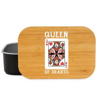 Retro Heart Valentine's Day Design Love - Lunch Box - black - Front