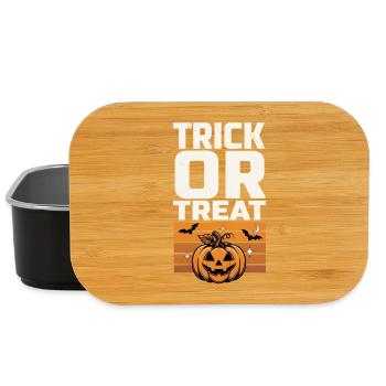 Süßes oder Saures – Kürbis-Halloween - Lunch Box - Schwarz - Vorne
