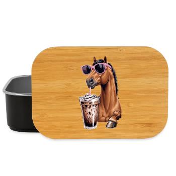 Bubble Tea pour cheval - Boîte à goûter - noir - Devant