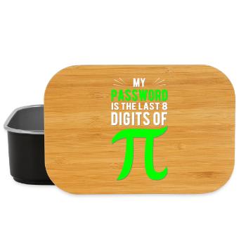 Passwort ist Pi Ziffern - Lunch Box - Schwarz - Vorne