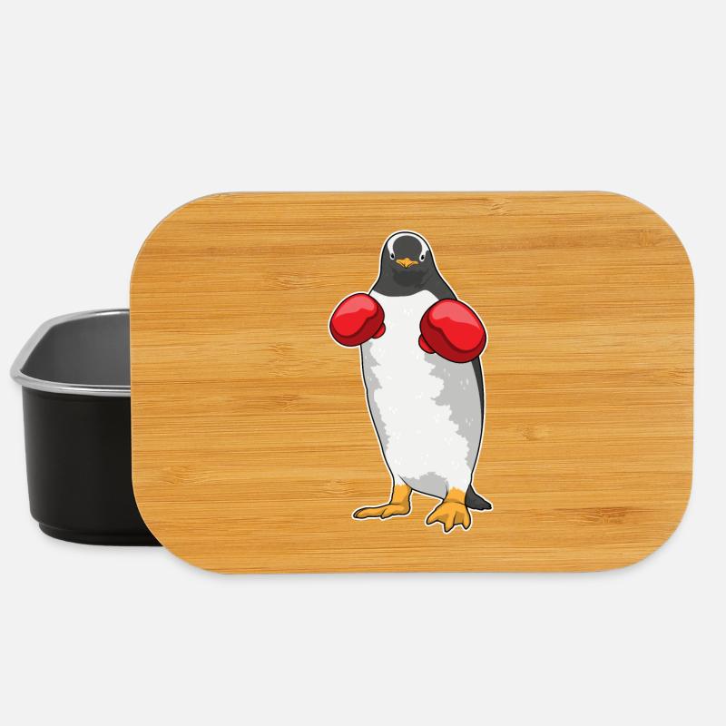 Pinguin Boxer Boxhandschuhe - Lunch Box - Schwarz