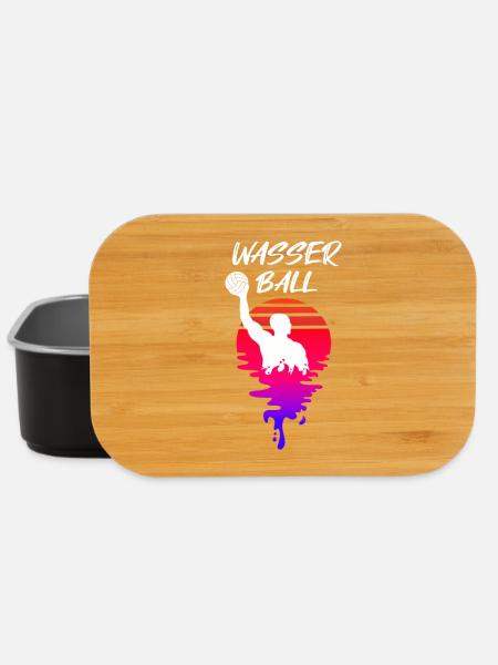 Wasserball Spieler Sunset - Lunch Box - Schwarz