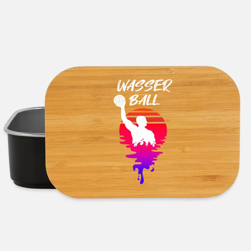 Wasserball Spieler Sunset - Lunch Box - Schwarz