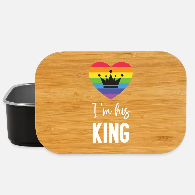 Pride Month LGBT - Ich bin sein König - Lunch Box - Schwarz