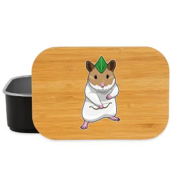 Hamster Bogenschütze Bogen - Lunch Box - Schwarz - Vorne