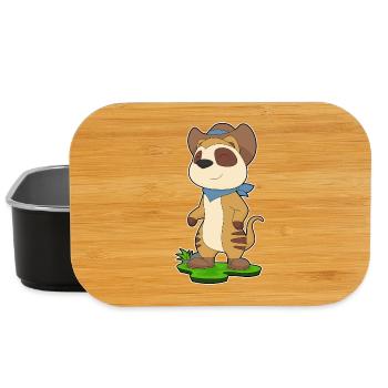 Meerkat Cowboy Cowboy Hat - Lunch Box - black - Front
