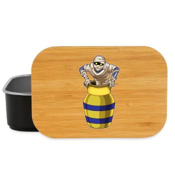 Mumie Halloween Vase - Lunch Box - Schwarz - Vorne