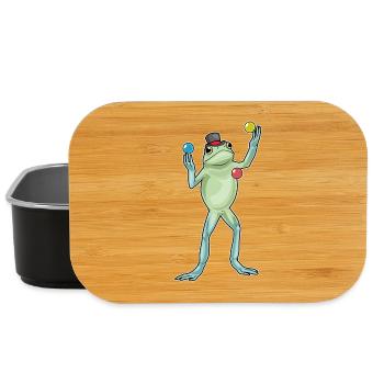 Frosch Jongleur Jonglieren - Lunch Box - Schwarz - Vorne