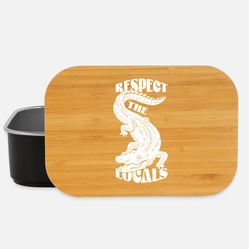 Respect the Locals – Wildlife Statement - Lunch Box - black