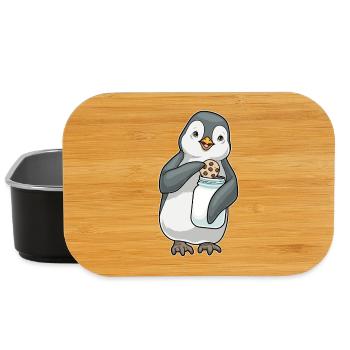 Pinguin Cookie - Lunch Box - Schwarz - Vorne