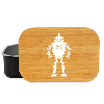 Robots du futur – Chemise de nerd de science-fiction IA - Boîte à goûter - noir - Devant