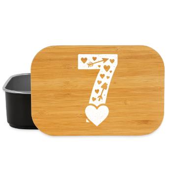 Fun 67 Number 6-7 6 7 Matching Valentine's Card Sec - Lunch Box - black - Front