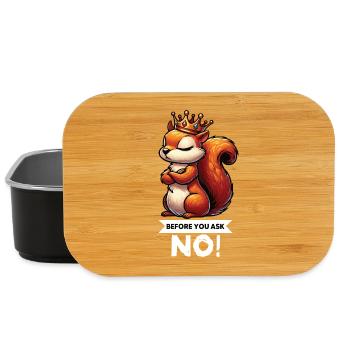 Before You Ask Eichhörnchen Eichhorn Nagetier  - Lunch Box - Schwarz - Vorne
