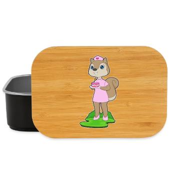 Squirrel Birthday Nurse - Lunch Box - black - Front